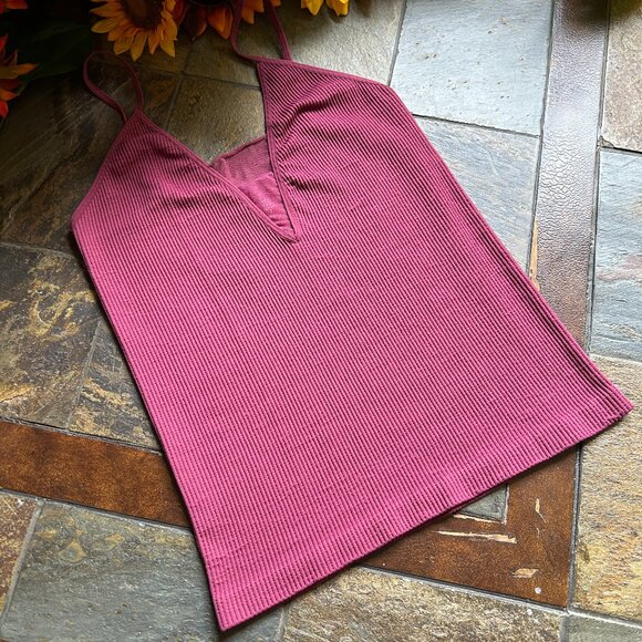 Free People “Intimately” Camisole Top in Cabernet - Picture 2 of 13